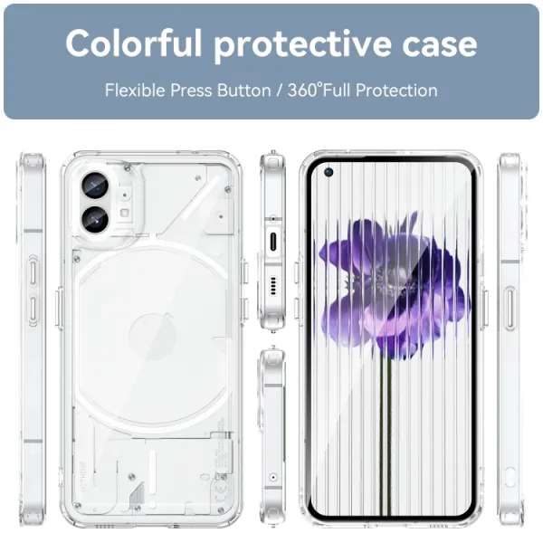 CRYSTAL Ochranný kryt Nothing Phone 1 priehľadný