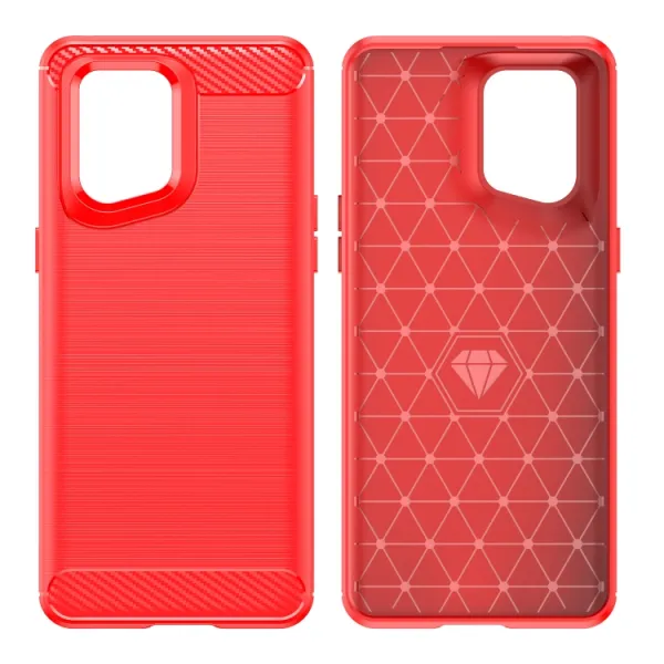 FLEXI TPU Kryt pre Oppo Find X5 Pro červený