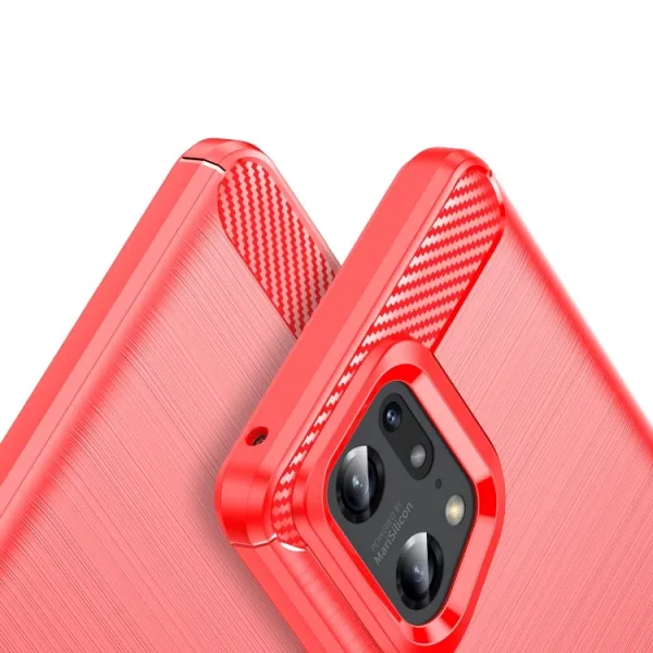 FLEXI TPU Kryt pre Oppo Find X5 Pro červený