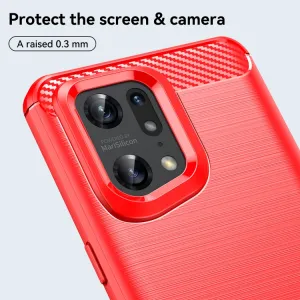 FLEXI TPU Kryt pre Oppo Find X5 Pro červený