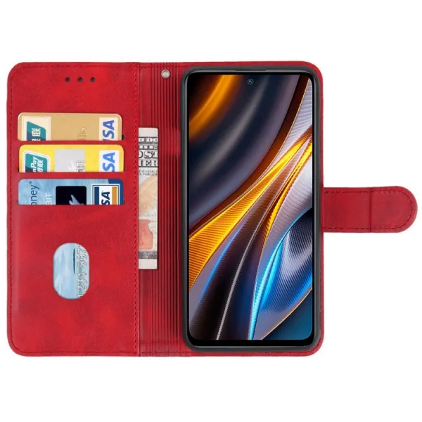 SMOOTH Peňaženkové puzdro Xiaomi Poco X4 GT červené