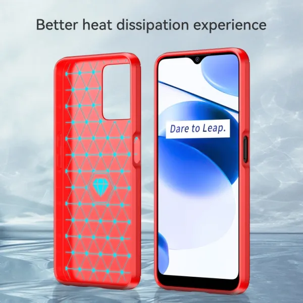FLEXI TPU Kryt pre Realme C35 červený