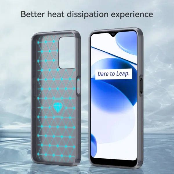 FLEXI TPU Kryt pre Realme C35 šedý