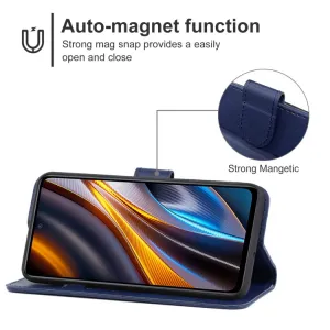 SMOOTH Peňaženkové puzdro Xiaomi Poco X4 GT modré
