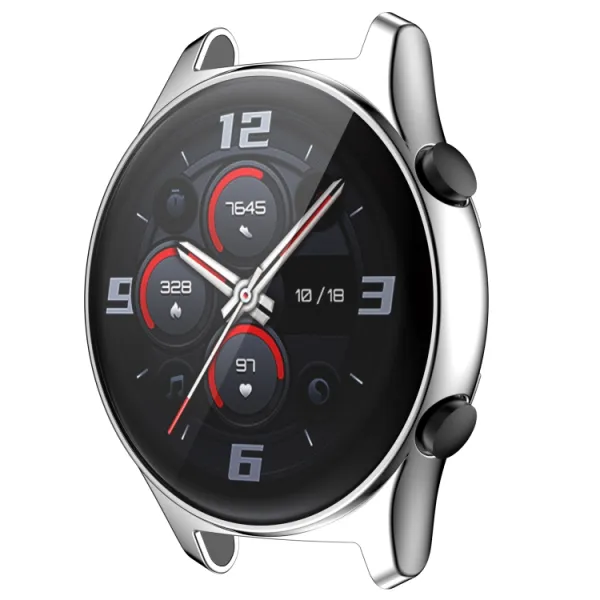 TPU FULL BODY Ochranný kryt Honor Watch GS 3 strieborný