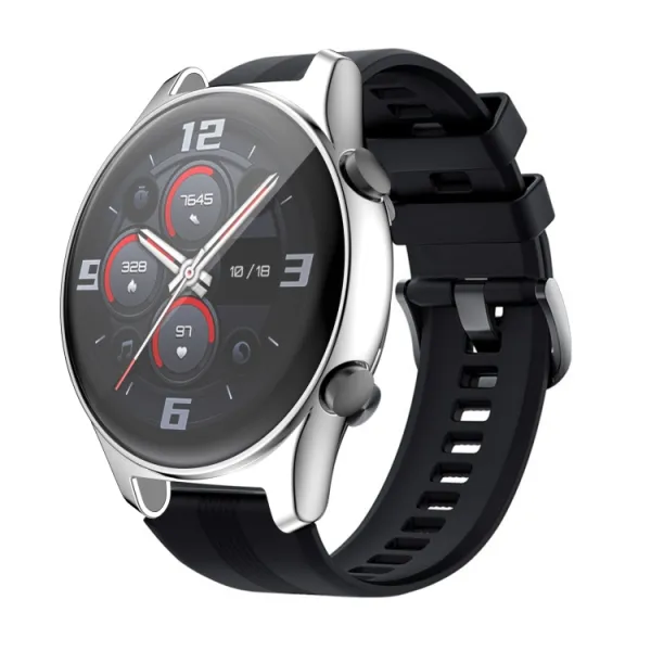 TPU FULL BODY Ochranný kryt Honor Watch GS 3 strieborný