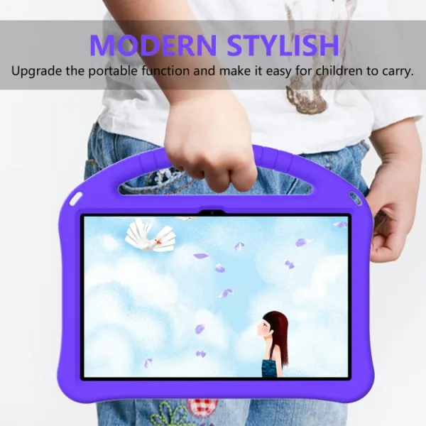 KIDDO Detský obal pre Lenovo Tab M10 Plus 3.generácia fialový