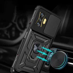 RING Obal s držiakom pre Xiaomi Poco F4 GT ružový