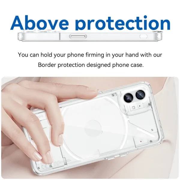 CRYSTAL Ochranný kryt Nothing Phone 1 priehľadný