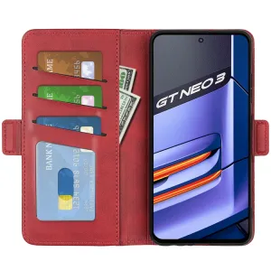 SIDE Peňaženkové puzdro pre Realme GT Neo 3 červené