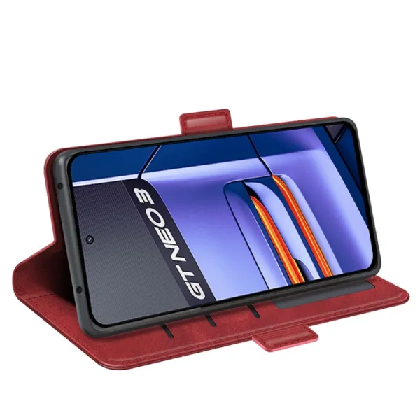 SIDE Peňaženkové puzdro pre Realme GT Neo 3 červené