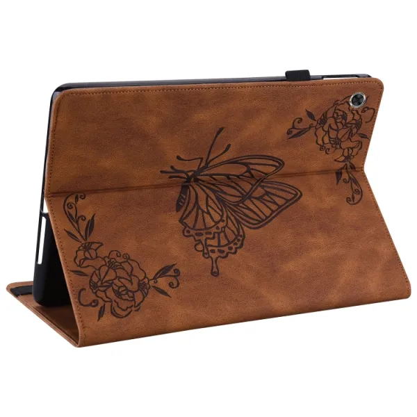 ART Zaklápací obal Lenovo Tab M10 Plus (TB-X606F / TB-X606L / TB-X606X / ZA5T0081CZ / ZA5V0206CZ) BUTTERFLY hnedý
