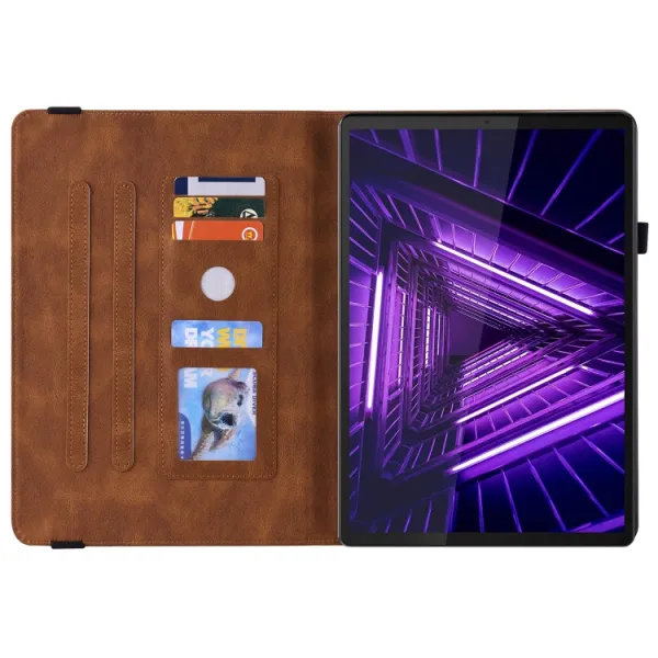 ART Zaklápací obal Lenovo Tab M10 Plus (TB-X606F / TB-X606L / TB-X606X / ZA5T0081CZ / ZA5V0206CZ) BUTTERFLY hnedý