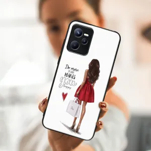 MY ART Ochranný obal Realme C35 -RED DRESS (137)