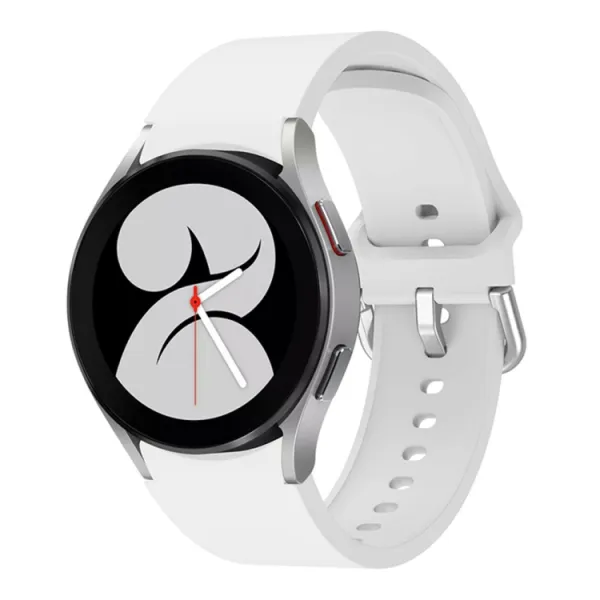 SILICONE Remienok Samsung Galaxy Watch 5 (40mm / 44mm) 5 Pro 45mm biely