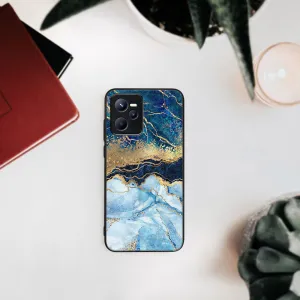 MY ART Ochranný obal Realme C35 -BLUE MARBLE (141)