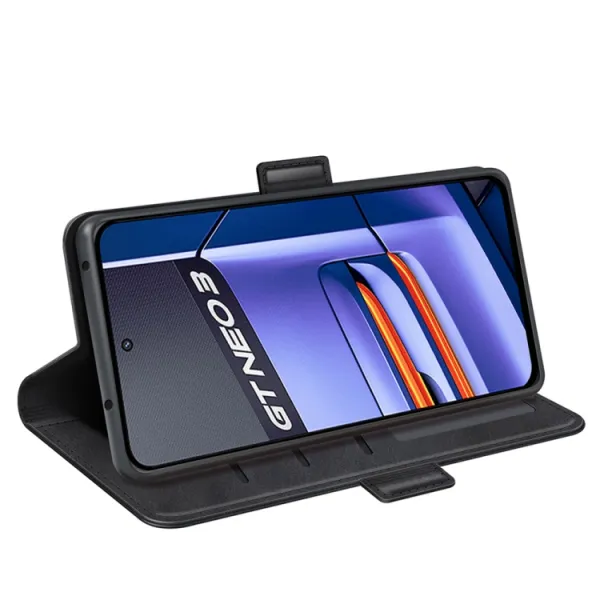 SIDE Peňaženkové puzdro pre Realme GT Neo 3 čierne