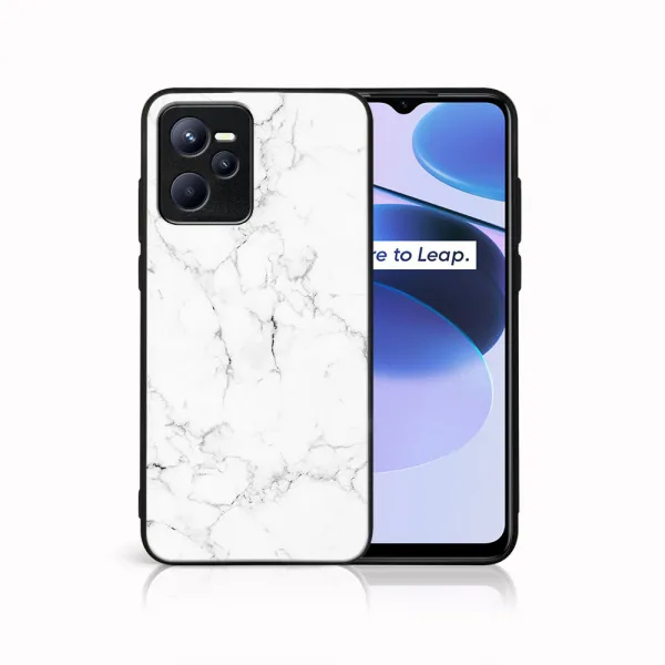 MY ART Ochranný obal Realme C35 -WHITE MARBLE (144)