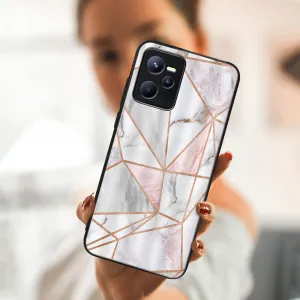 MY ART Ochranný obal Realme C35 -PINK MARBLE (143)