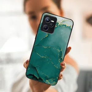 MY ART Ochranný obal Realme C35 -GREEN MARBLE (145)