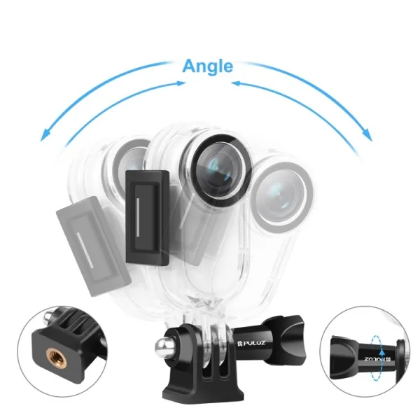 PULUZ 30M Vodotesný obal pre Insta360 GO 2 priehľadný