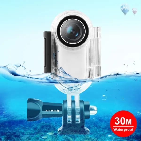 PULUZ 30M Vodotesný obal pre Insta360 GO 2 priehľadný