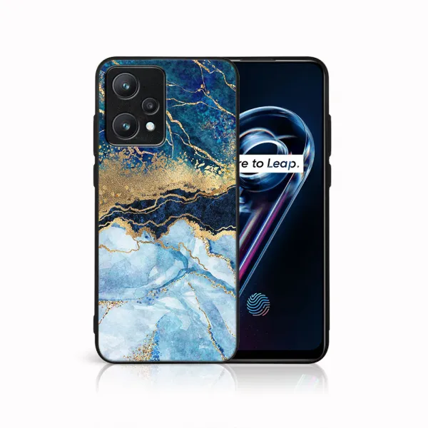 MY ART Ochranný obal Realme 9 Pro+ / Realme 9 -BLUE MARBLE (141)