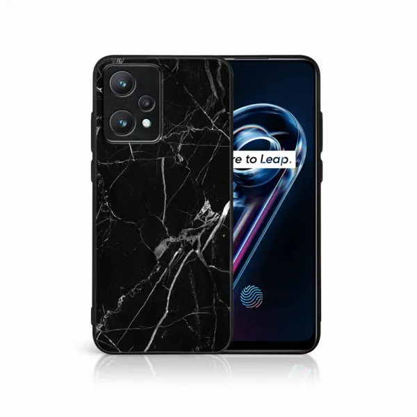 MY ART Ochranný obal Realme 9 Pro+ / Realme 9 -BLACK MARBLE (142)