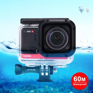 PULUZ 60M Vodotesný obal pre Insta360 ONE R (4K Edition) priehľadný