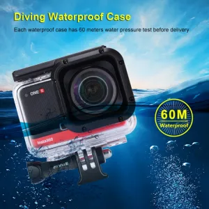PULUZ 60M Vodotesný obal pre Insta360 ONE R (4K Edition) priehľadný