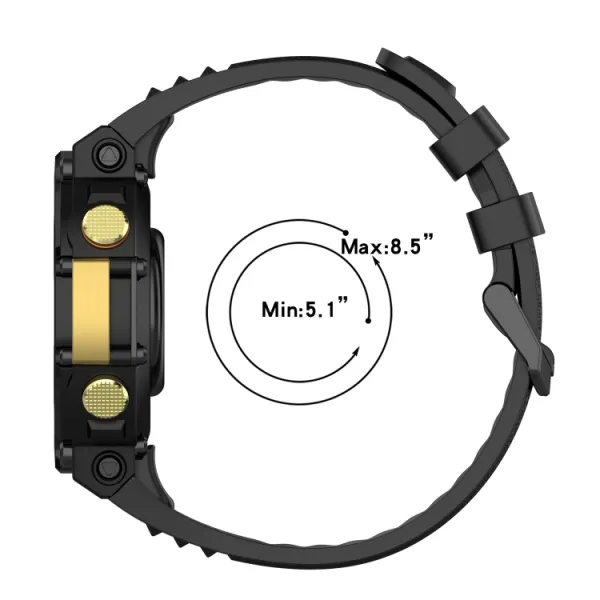SILICONE Remienok pre Amazfit T-Rex 2 čierny