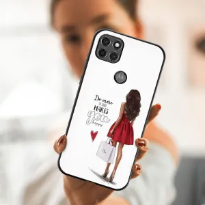 MY ART Ochranný obal Motorola Moto G9 Power -RED DRESS (137)