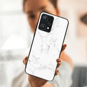 MY ART Ochranný obal Realme 9 Pro+ / Realme 9 -WHITE MARBLE (144)