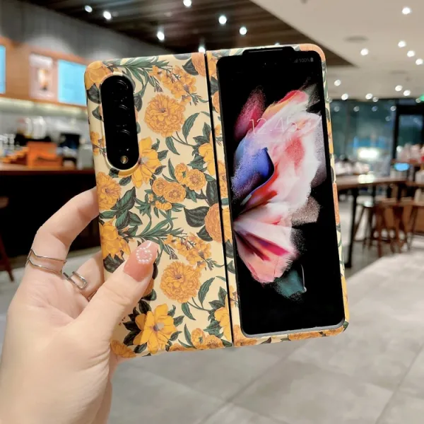 PAINTING Ochranný kryt Samsung Galaxy Z Fold4 5G YELLOW