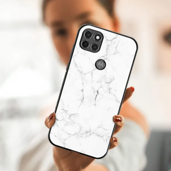 MY ART Ochranný obal Motorola Moto G9 Power -WHITE MARBLE (144)