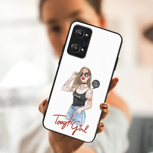 MY ART Ochranný obal Realme GT Neo2 5G -TOUGH GIRL (131)