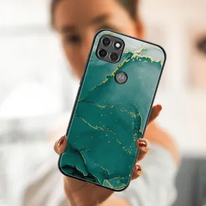 MY ART Ochranný obal Motorola Moto G9 Power -GREEN MARBLE (145)