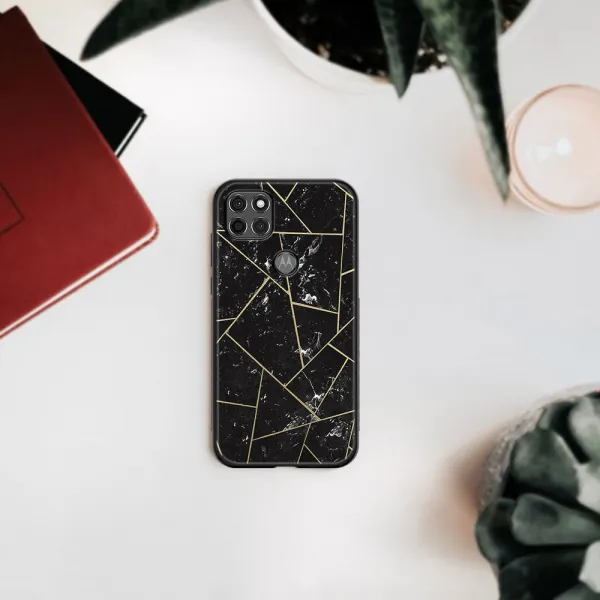 MY ART Ochranný obal Motorola Moto G9 Power -POLYGONAL (150)