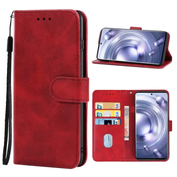 SMOOTH Peňaženkové puzdro Vivo X80 Pro červené