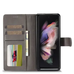 IMEEKE Peňaženkový kryt Samsung Galaxy Z Fold4 5G šedý