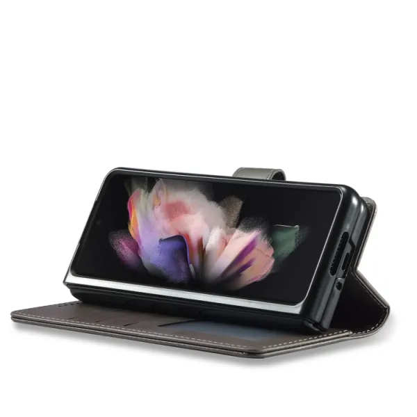 IMEEKE Peňaženkový kryt Samsung Galaxy Z Fold4 5G šedý