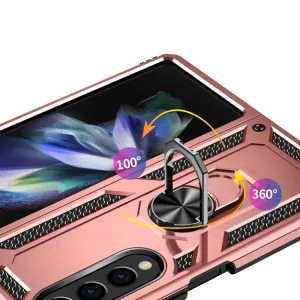 RING Obal s držiakom pre Samsung Galaxy Z Fold4 5G ružový