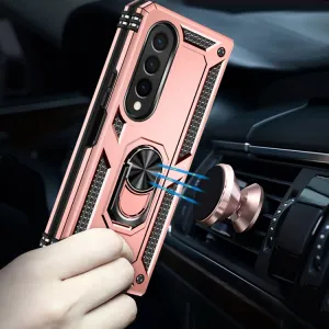 RING Obal s držiakom pre Samsung Galaxy Z Fold4 5G ružový