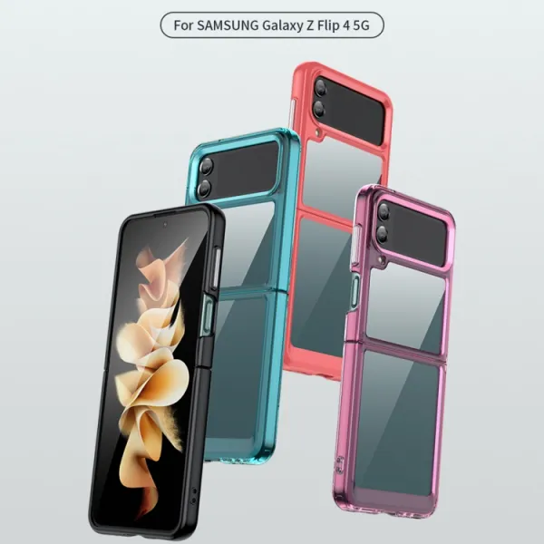 CRYSTAL Ochranný kryt Samsung Galaxy Z Flip4 5G šedý