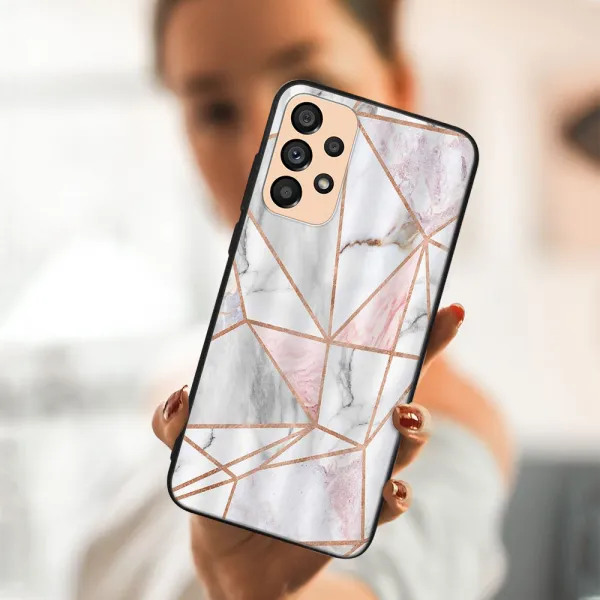 MY ART Ochranný obal Samsung Galaxy A53 5G -PINK MARBLE (143)