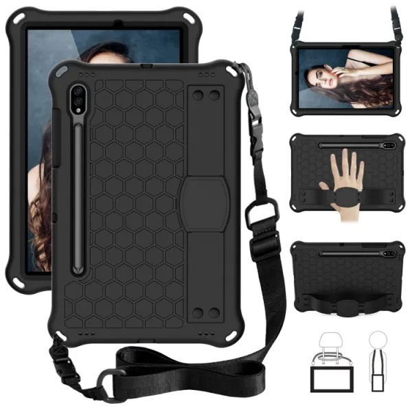 KIDDO Detský obal pre Samsung Galaxy Tab S8 / Tab S7 čierny