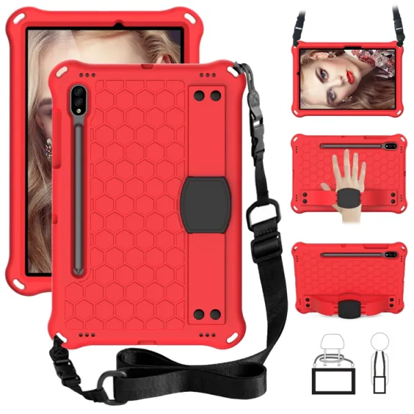 KIDDO Detský obal pre Samsung Galaxy Tab S8 / Tab S7 červený