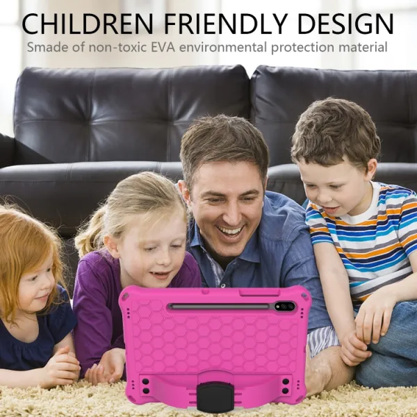 KIDDO Detský obal pre Samsung Galaxy Tab S8 / Tab S7 ružový