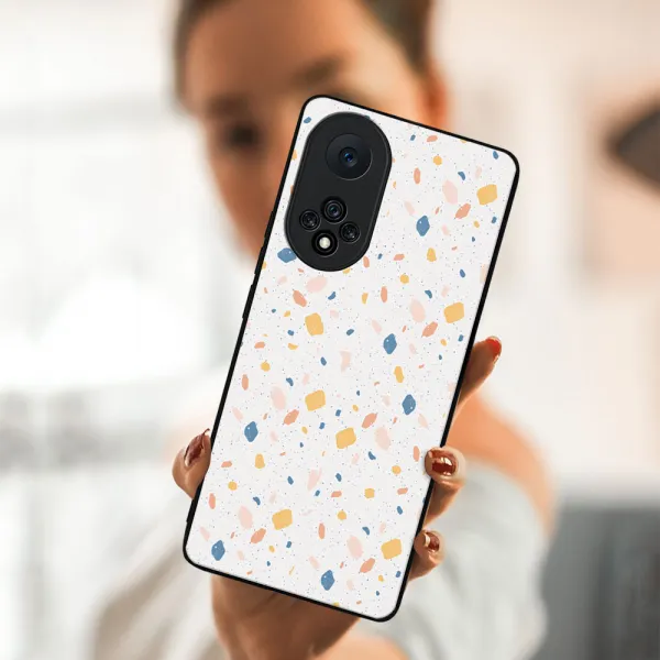 MY ART Silikónový obal Honor 50 / Huawei Nova 9 -ORANGE TERRAZZO (165)