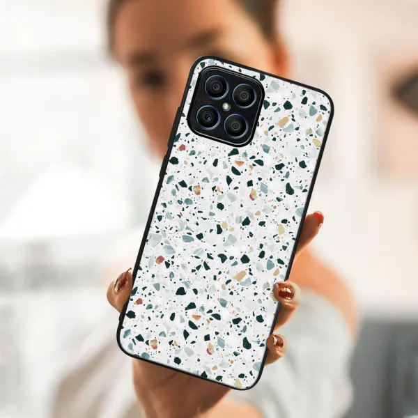 MY ART Ochranný obal Honor X8 -GREY TERRAZZO (163)